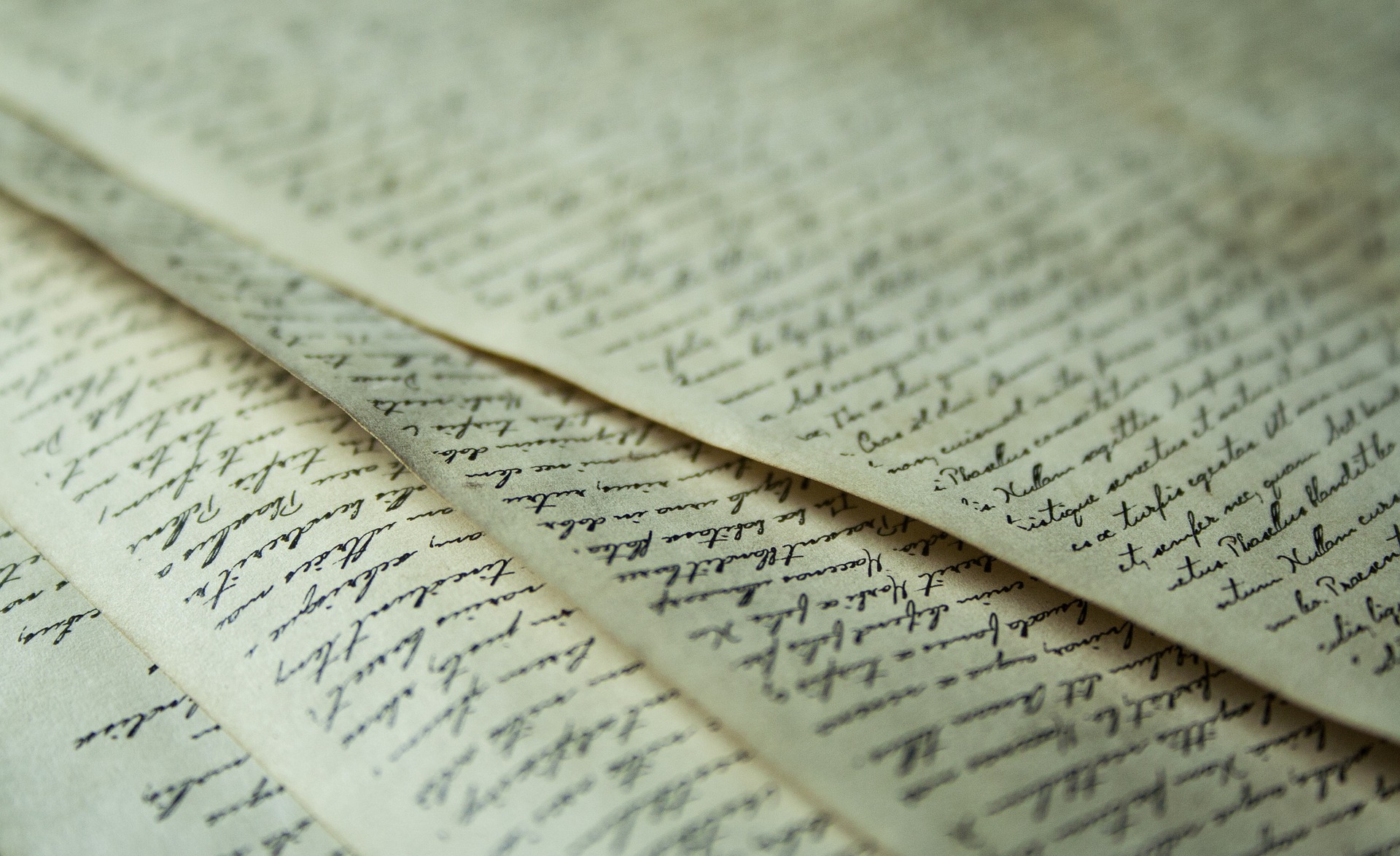 Schrift auf Papier